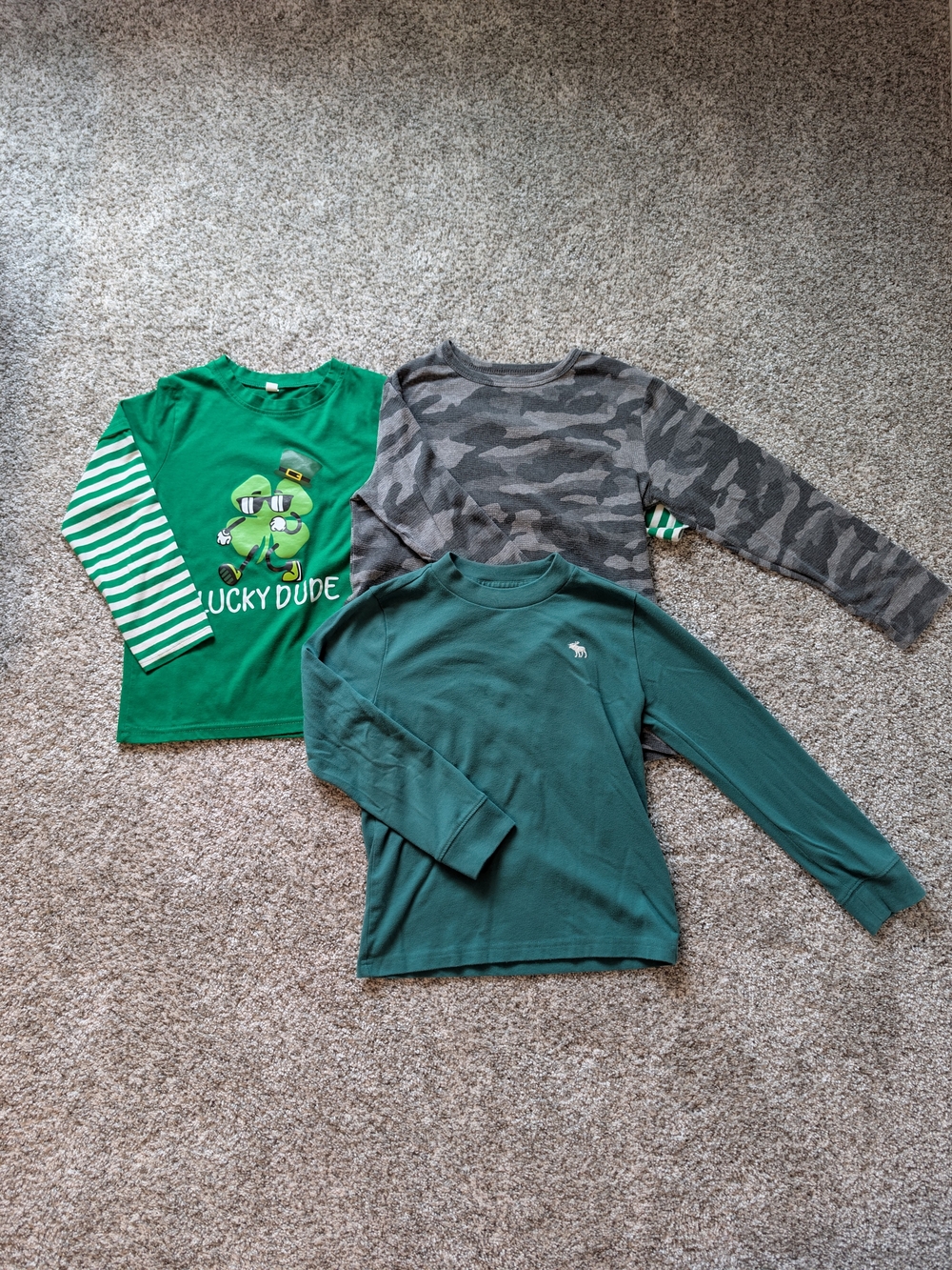 3 Long Sleeve Boys T-shirts